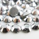 Klijais klijuojami kristalai „Silver Hematite“ SS16